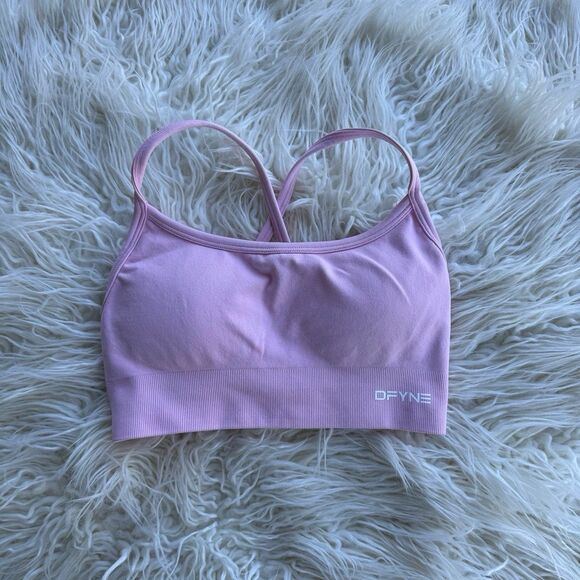 Dfyne Dynamic Backless Sports Bra Light Rose Pink Size XS - Picture 3 of 10